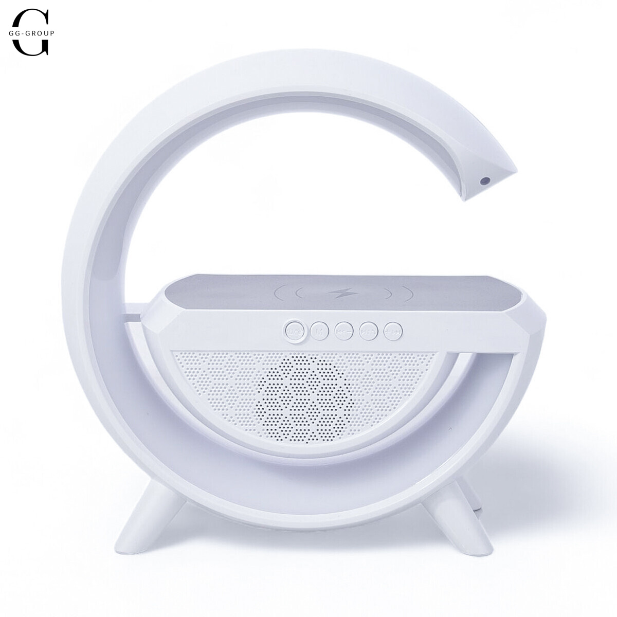 Ночник Smart Light Sound Machine с беспроводной зарядкой и Bluetooth колонкой 